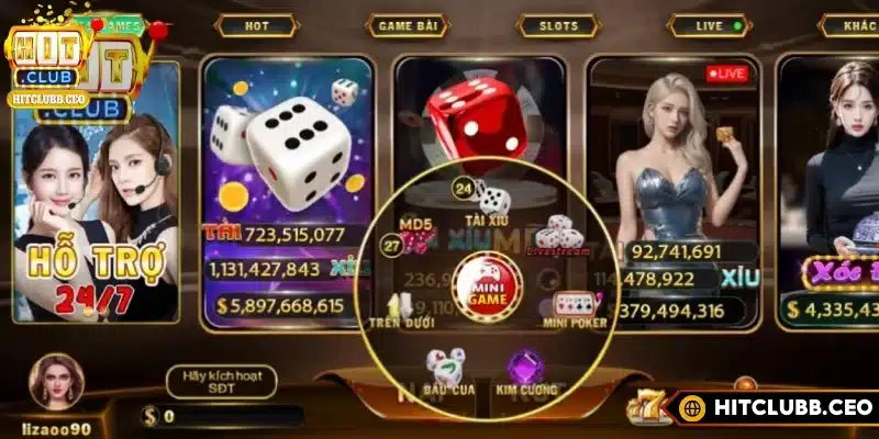 Nhiều game cá cược hấp dẫn